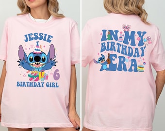 Custom Magical Blue Alien Birthday Boy Shirt, Magical Kingdom Kids Birthday Tee, Birthday Celebration Tee