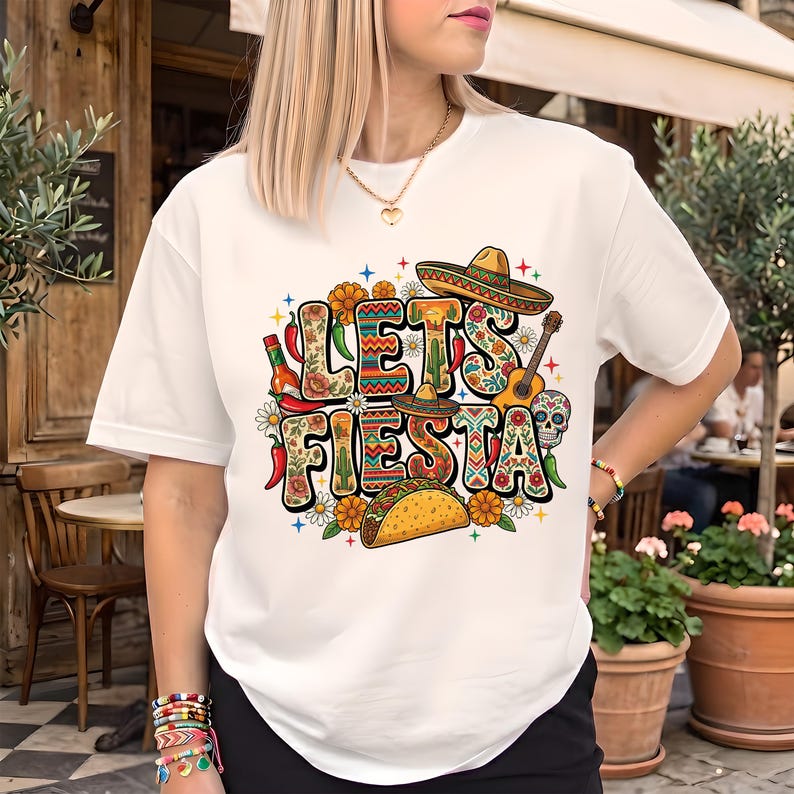 Let's Fiesta Shirt, Cinco De Mayo Shirt, Mexican Family Tee, 5 De Mayo Shirt, Mexican Festival Shirt, Fiesta Party Shirt, Mexican Fiesta Tee