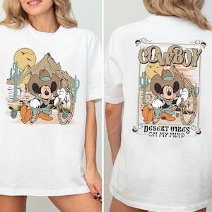 Disney Mickey Western Shirt, Mickey Desert Vibes On my Mind TShirt, Western Mickey Sweatshirt, Disneyland Trip Shirt, Disneyworld Sweatshirt
