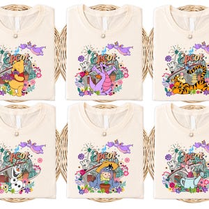 Winnie The Pooh Let The Magic Blossom Shirt, Winnie The Pooh Floral Tee, Disney Epcot Flower Garden Festival Shirt, WDW Family Trip Shirt