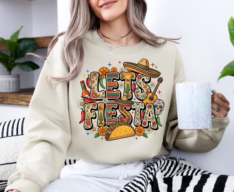 Let's Fiesta Shirt, Cinco De Mayo Shirt, Mexican Family Tee, 5 De Mayo Shirt, Mexican Festival Shirt, Fiesta Party Shirt, Mexican Fiesta Tee