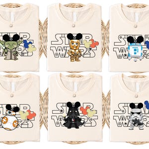 Star Wars Characters Shirt, Star Wars Mickey Balloons Shirt, Darth Vader Shirt, Star Wars Disney Balloons Tee, Disneyland Family Trip Shirt