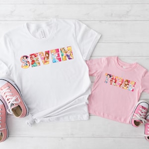 Disney Princess Birthday Girl Shirt, Disney Custom Birthday Shirt, Disney Princess Birthday Party Shirt, Disney Girls Trip Birthday Shirt