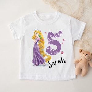 Tangled Rapunzel Princess Birthday Girl Shirt, Disney Rapunzel Birthday Shirt, Custom Tangled Princess Shirt