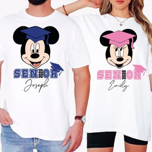Mickey & Minnie Senior Graduation 2026 Shirt, Disney Graduate Shirt, Mickey Grad Shirt, Disneyland Graduate Shirt, Senior Disneyworld Shirt
