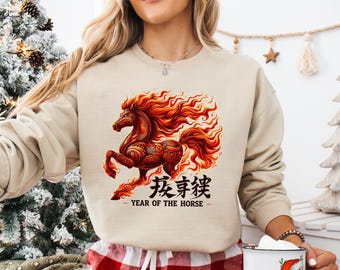 Chinese New Year Horse Shirt, 2026 New Year Chinese Shirt, Happy Chinese New Year Sweatshirt, Lunar New Year Horse Sweatshirt