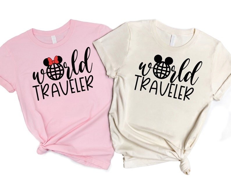 Disney Epcot World Traveler Shirt, Mickey Family Trip 2025 Sweatshirt, Minnie Vacation T-shirt, Disneyland Matching Couple Gift Tee