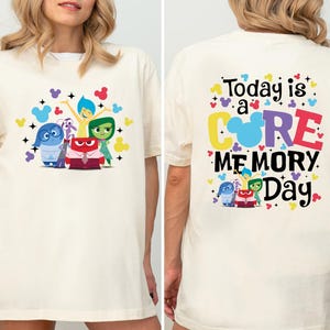 Maglietta &quot;Oggi è una giornata della memoria fondamentale&quot;, maglietta Disney Inside Out, maglietta ispirata al viaggio Disney, Inside Out Pixar, magliette per vacanze magiche, maglietta Inside Out