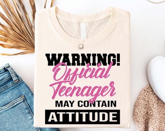 Official Teenager Shirt, 13th Birthday Shirt, Thirteenth Birthday Shirt, Sweet Thirteen Gift, Hello Thirteen Shirt, 13th Birthday Gift Girls