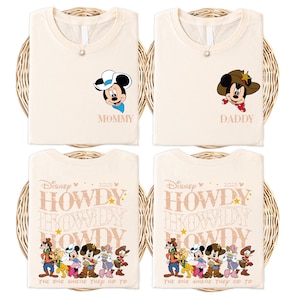 Mickey and Minnie Howdy Shirt, Disney Mickey & Minnie Country Shirt, Disney The One Where They Go to Shirt, Disney Western Family Trip Shirt