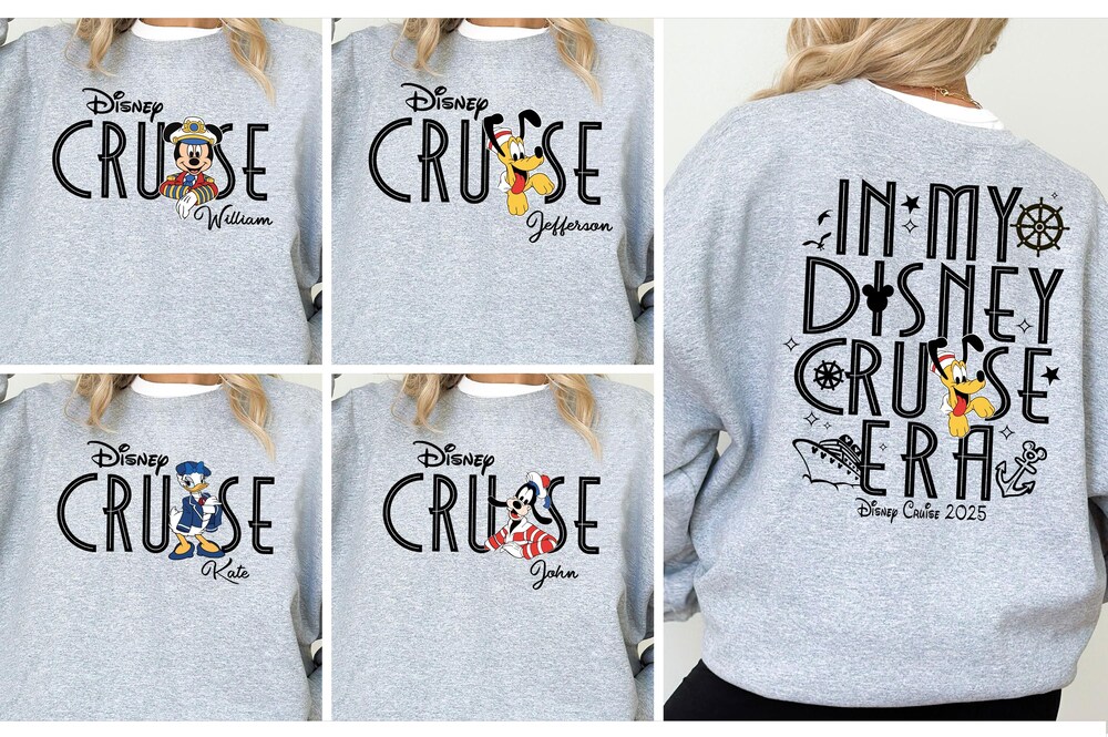 Mickey And Friends Cruise Squad Sweatshirt, Custom Disney Family Cruise Hoodie, Disney Cruise Squad Shirt, Mickey Cruise Group Sweatshirts New Fashion