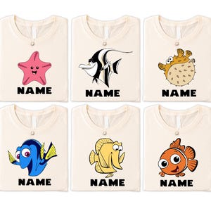 Custom Disney Finding Nemo Shirt, Nemo and Friends T-Shirt, Pixar Nemo Matching Shirt, WDW Disneyland Family Vacation Holiday Shirts