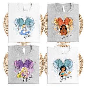 Disney Princess Shirt, Custom Ela & Tiana Besties Sweater, Rapunzel And Cinderella Tee, Toddler Moana T-Shirt, Disneyland Girls Trip Shirts