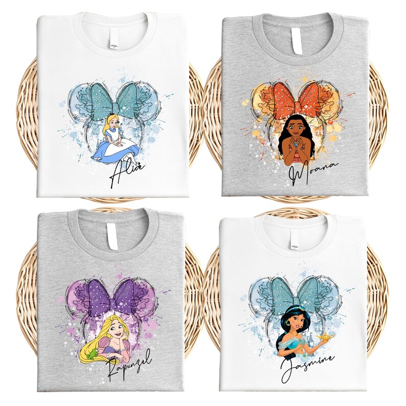Disney Princess Shirt, Custom Ela & Tiana Besties Sweater, Rapunzel And Cinderella Tee, Toddler Moana T-Shirt, Disneyland Girls Trip Shirts