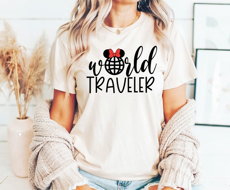 Disney Epcot World Traveler Shirt, Mickey Family Trip 2025 Sweatshirt, Minnie Vacation T-shirt, Disneyland Matching Couple Gift Tee