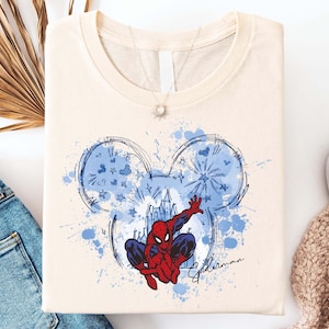 Koszulka Disney Spiderman, koszulka dla chłopca Spider, koszulka dla dziewczynki Spider, bluza rodzinna z nadrukiem "Wakacje w parku rozrywki"