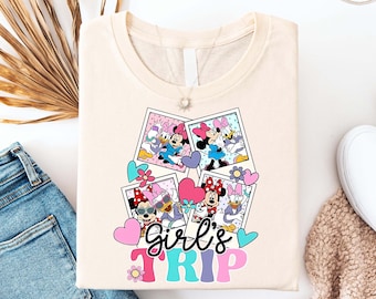 Disney Girls Trip Shirt, Minnie and Daisy Besties 2026 Tee, Theme Park Bachelorette T-shirt, Friends Vacation Sweatshirt