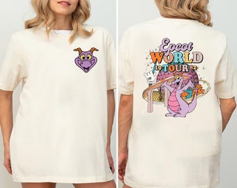 Disney Figment Epcot World Tour Shirt, Purple Dragon Sweatshirt