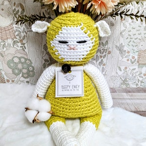 Sunflower - Cotton Yarn Crocheted All Natural Stuffed Animal - Eco Friendly Baby Gift