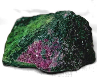 Cristallo di zoisite rubino grezzo XL: pietra grezza naturale (596 g)