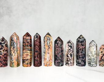 Firework Obsidian Tower Points AAA Premium, Flower Obsidian Towers, Firecracker Obsidian Towers, Obsidian Crystals - You Choose