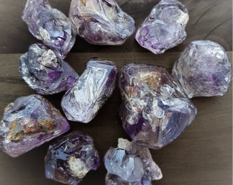 Elestial Smoky Amethyst Quartz AAA Natural Premium Crystal Clusters & Points- Rare Amethyst Elestial Quartz - Smoky Elestial Quartz Bulk