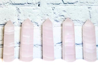 Torres de calcita de manganeso AAA: Obelisco de cristal rosa (8,25-10 cm)