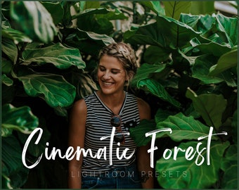 10 Cinematic Green Lightroom Mobile and Desktop Presets, Travel Presets, Green Preset, Nature Presets, Cinematic Forest Preset Filter