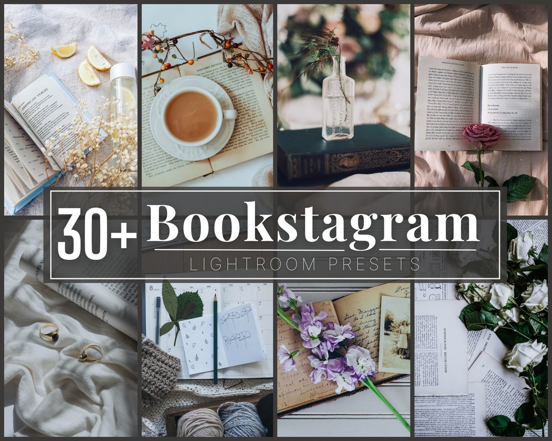 30 BOOKSTAGRAM PRESETS Cozy Cottage Lightroom Presets Book Presets Book