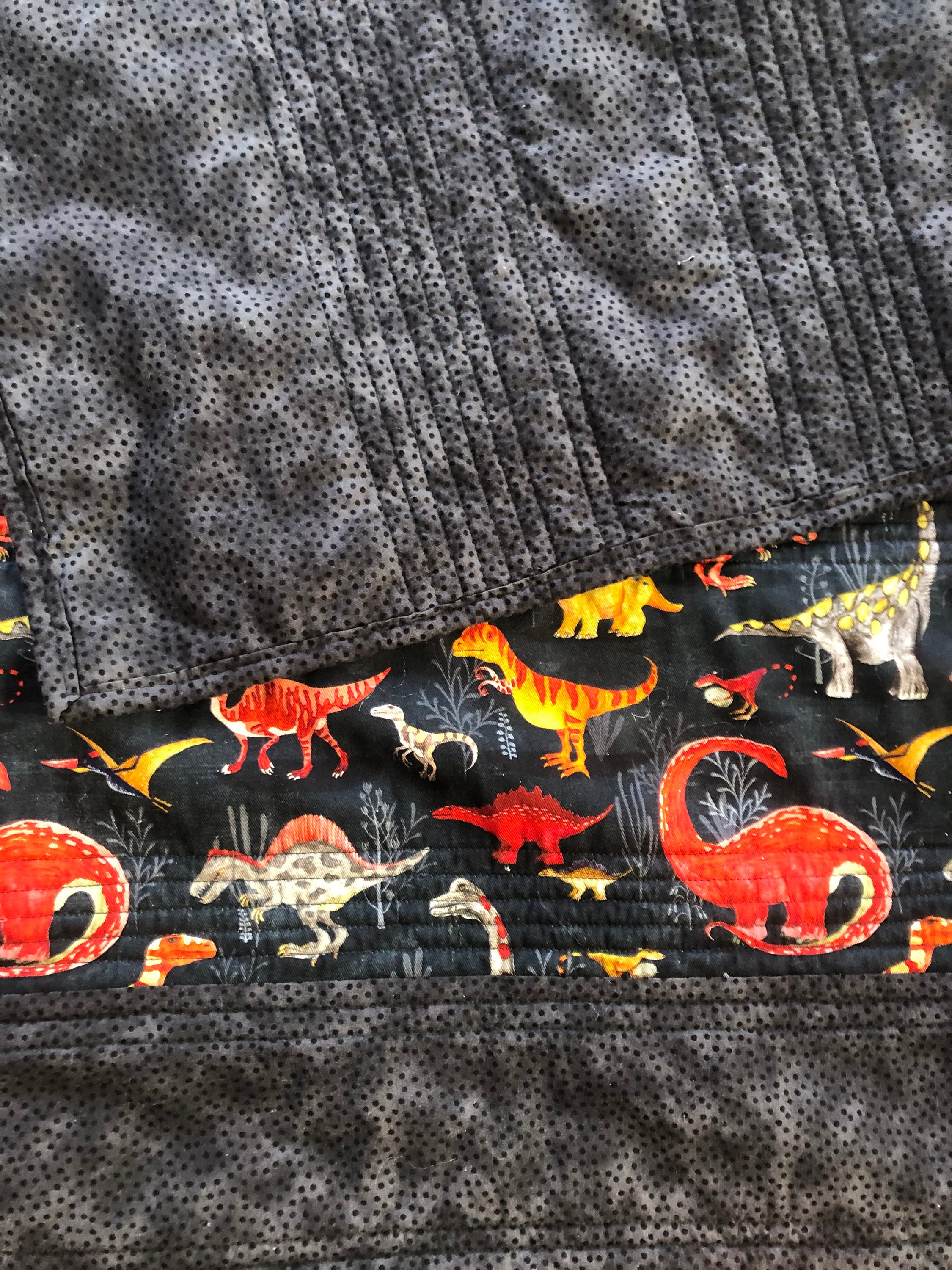 Personalized Autism Dinosaur Quilt Blanket QFND6060201 main image 0