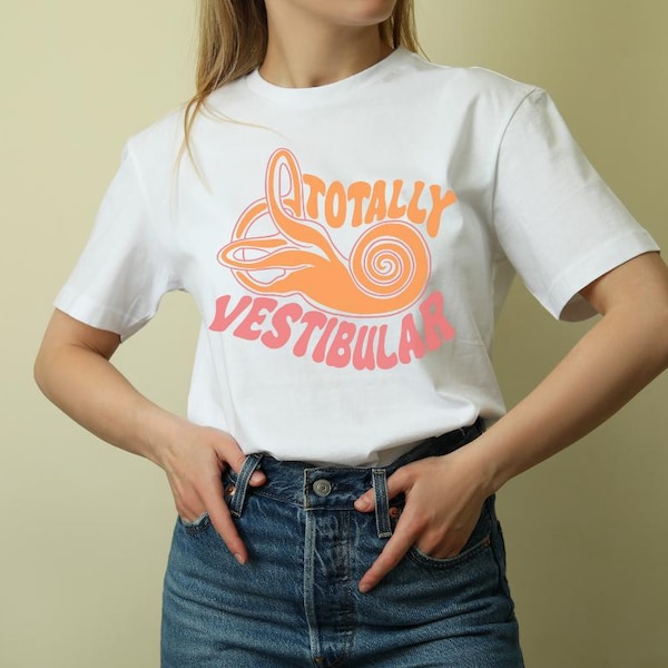 Totally Vestibular Audiologie T-Shirt, lustiges grafisches T-Shirt, gesundheitsmode