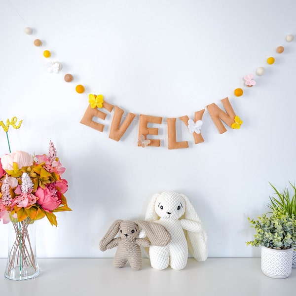 Felt Name Garland Etsy