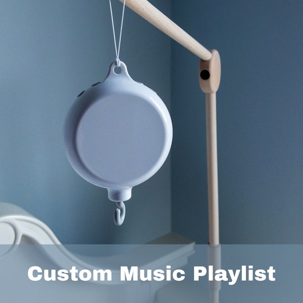 CUSTOM Baby Mobile Music Box with Custom Playlist Baby Mobile Music Nursery Mobile Rotating Crib Hanger Music Spinner Crib Music Rotating