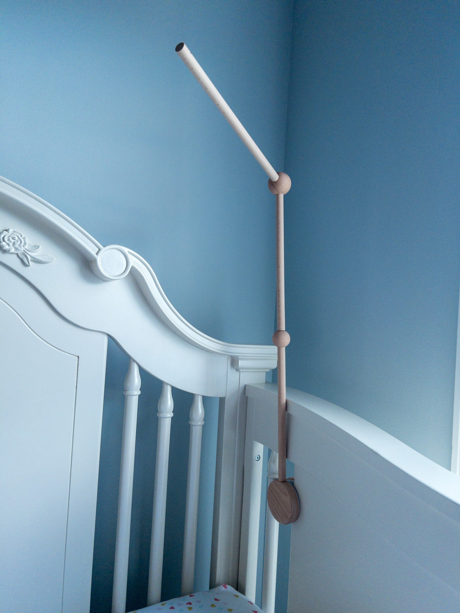 Eco Wooden Baby Mobile Arm Natural Baby Mobile Arm Cot Wooden Mobile