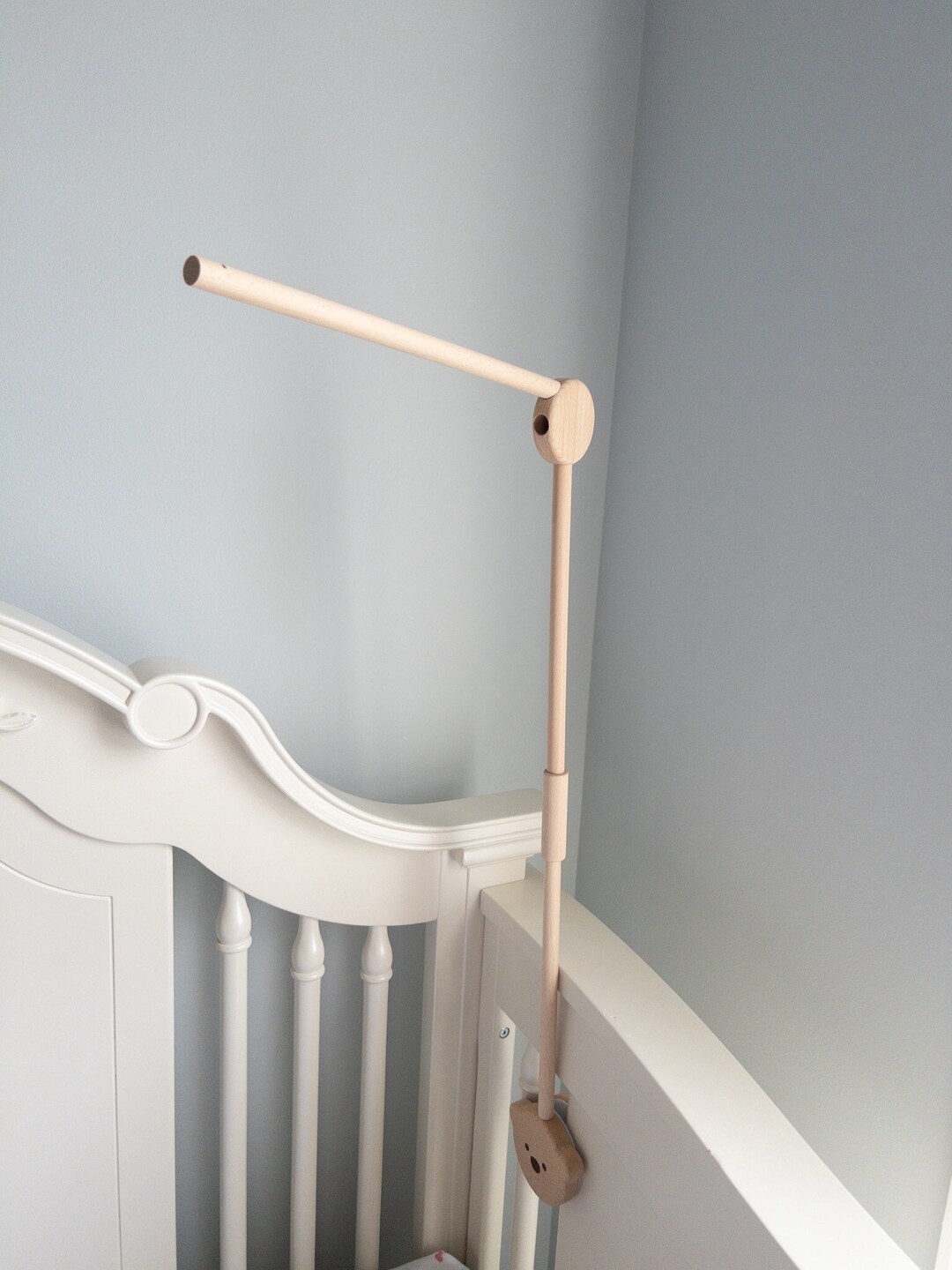 Wooden Baby Mobile Hanger Eco Natural Baby Mobile Arm Cot Wooden Mobile