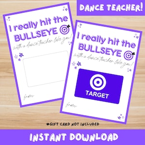 Dance Teacher Gift Card Holder, Gift for Dance Teacher, Gift Card for Dance Teacher, Dance Teacher Thank You, Dance Teacher Appreciation