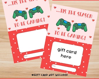 Cadeau de Noël pour gamer Porte-cartes de Noël mignon Carte-cadeau de jeu vidéo pour fille Carte-cadeau pour fils Carte-cadeau pour neveu