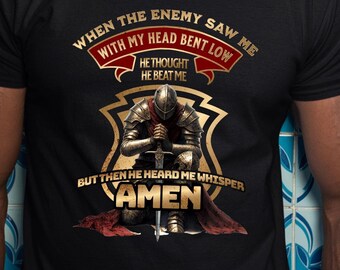 When the enemy saw me - T-shirt, Sweatshirts, and Hoodies make a great gift, scripturebrandingco, sizes small - plus size 5X