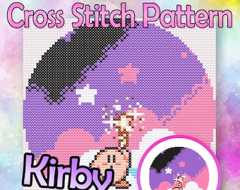 Patrón de punto de cruz de Kirby of the Stars - ¡Descarga instantánea en PDF!