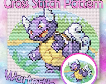 Wartortle Kreuzstichmuster - Instant Download PDF!
