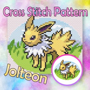 Jolteon Cross Stitch Pattern - Instant Download PDF!