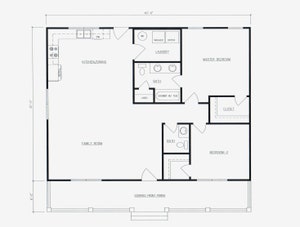 3 Bedroom 2 Bath House Plan Floor Plan. Great Layout 1500 Sq Ft. the ...