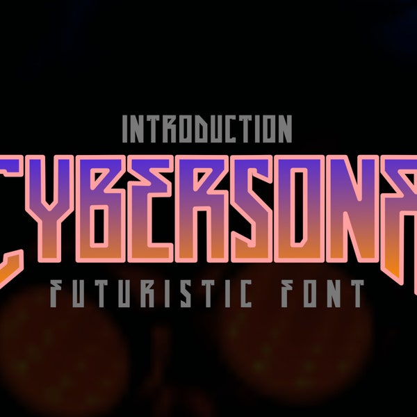 Mecha Font - Etsy