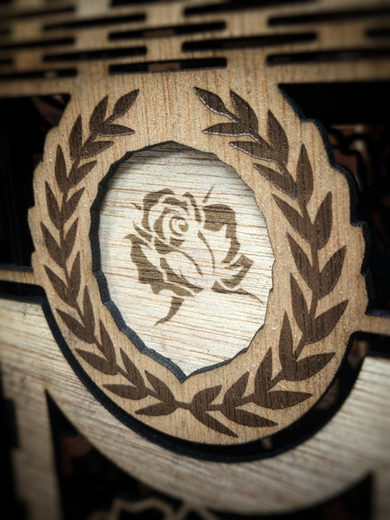 Beautiful Rose Wine/gift Box Etsy