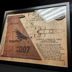 Militaire vliegtuigen STAARTFLITS Promotie Pensioen Plaquette Kunstwerk Muurkunst