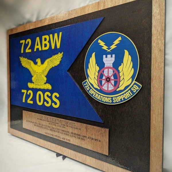 Air Force Guide-On Flag Plaque