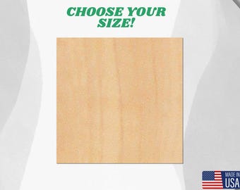 Unfinished Birch Wood Square: DIY Craft Blank