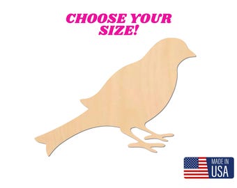 Unfinished Wooden Blank Wooden Craft Bird | Unfinished Craft Blank | DIY Bird Cutout | Michigan Blanks Craft Supplies