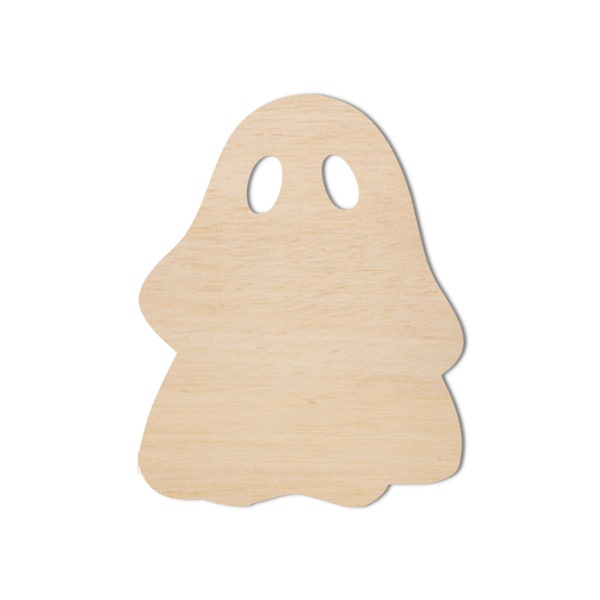 Unfinished Wooden Ghost Wood Blank | Ghost Wood Cutout Shape | Laser Cut Blanks | Unfinished | DIY Craft Blanks