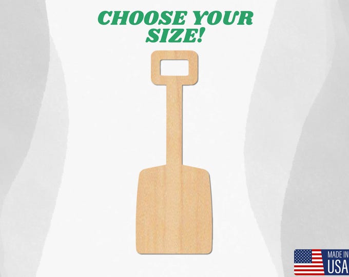 Unfinished Sand Shovel Wood Blank | Sand Shovel Wood Cutout Shape ...